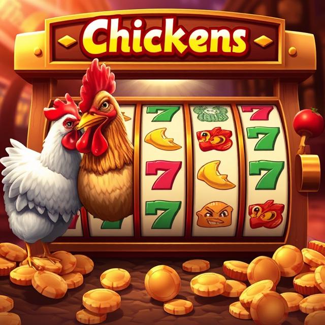 A view of the main game screen with the chicken running.